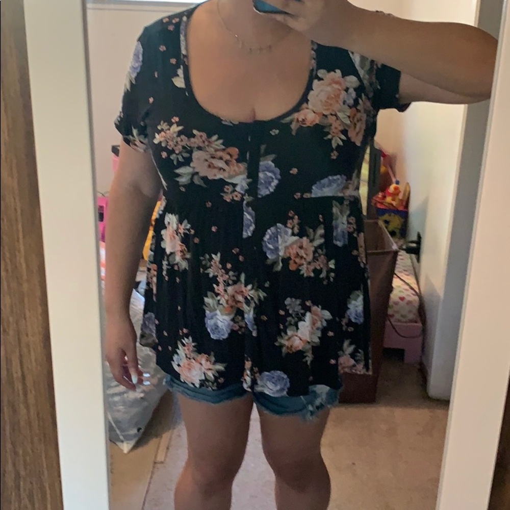 Hi lo babydoll top